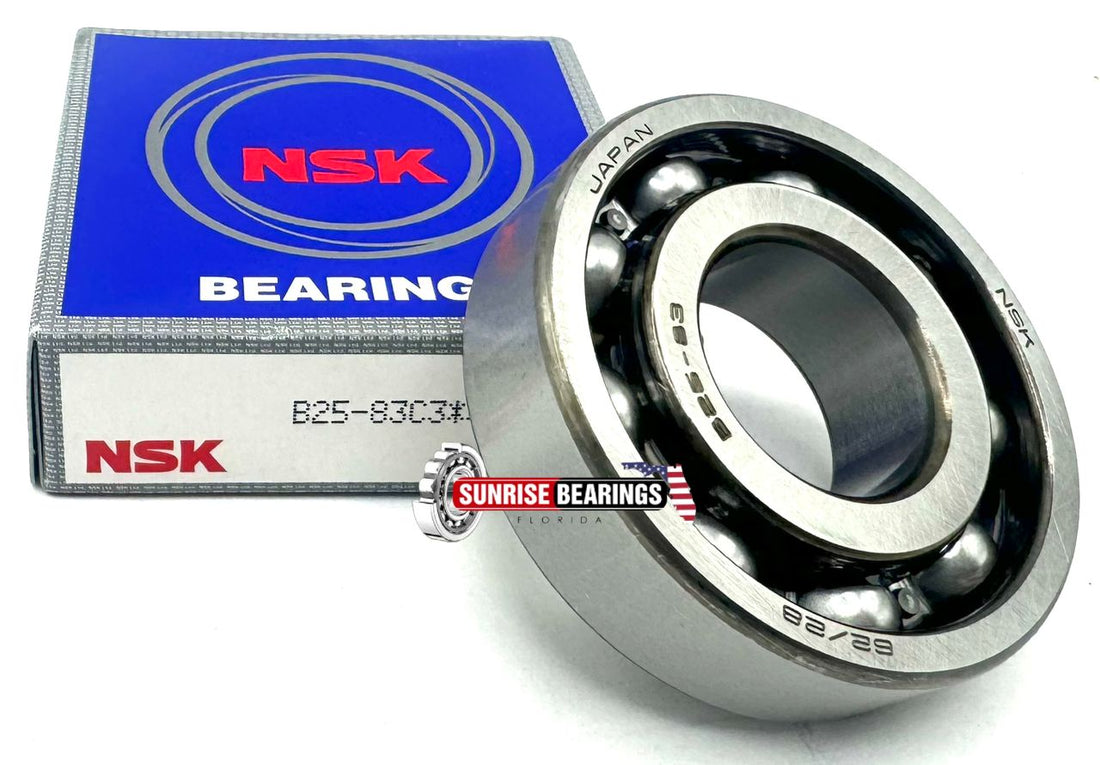 NSK JAPAN B25-83 C3 CRANKSHAFT BEARING 25x58x16 mm