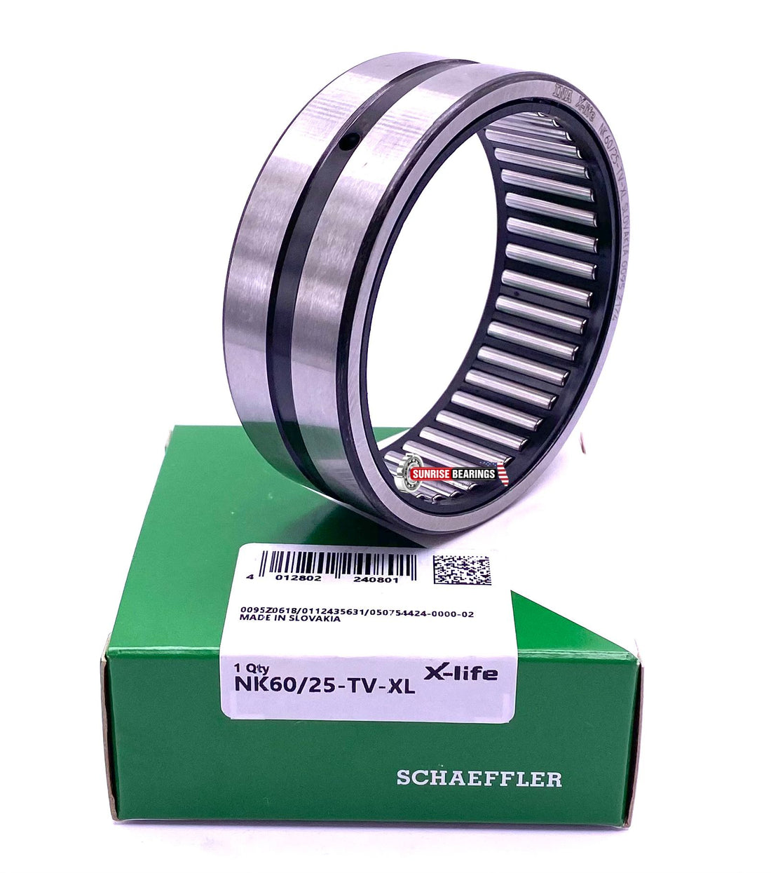 INA NK60/25 TV XL Machined Needle Roller Bearing — Single Row 60x72x25 mm