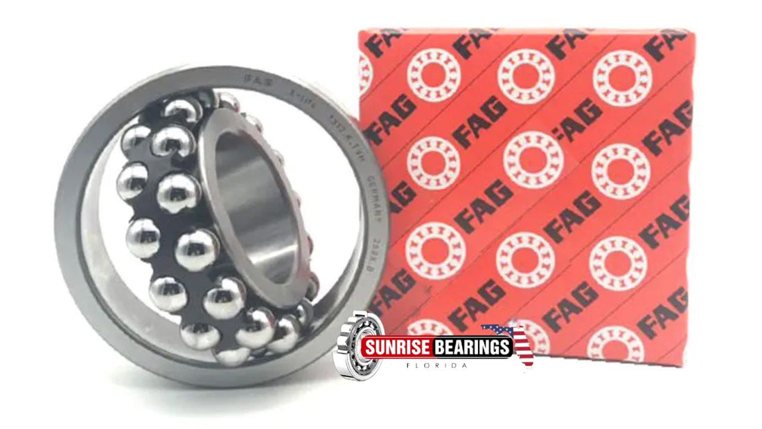 FAG 2303 2RS TVH SELF ALIGNING BALL BEARING DOUBLE ROW 17x47x19 mm