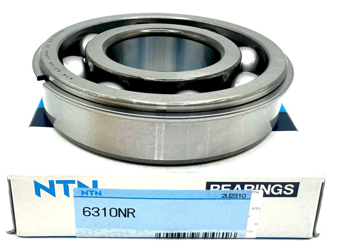 NTN JAPAN 6310 NR BALL BEARING, OPEN TYPE, NO SEALS + SNAP RING 50x110x27 mm