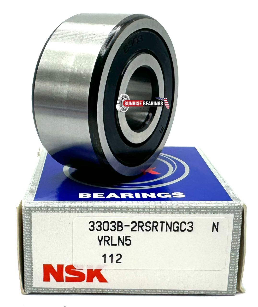 NSK 3303 B 2Rsr Tng C3 Angular Contac Bearing Rubber Sealed 17X47X22,2 mm