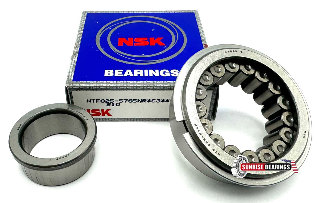 NSK NTF025-57 GR NR BEARING NUPK2205 NR C3 for TOYOTA 90365-25023 25x52x18 mm