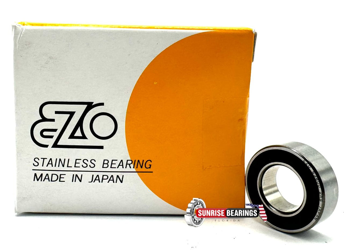 EZO JAPAN 63800 2RS DEEP GROOVE BALL BEARING, RUBBER SEALED 10x19x7 mm