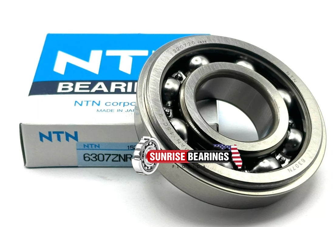 NTN 6307 ZNR C3 BALL BEARING, METAL SHIELDED ONE SIDE + SNAP RING 35x80x21 mm