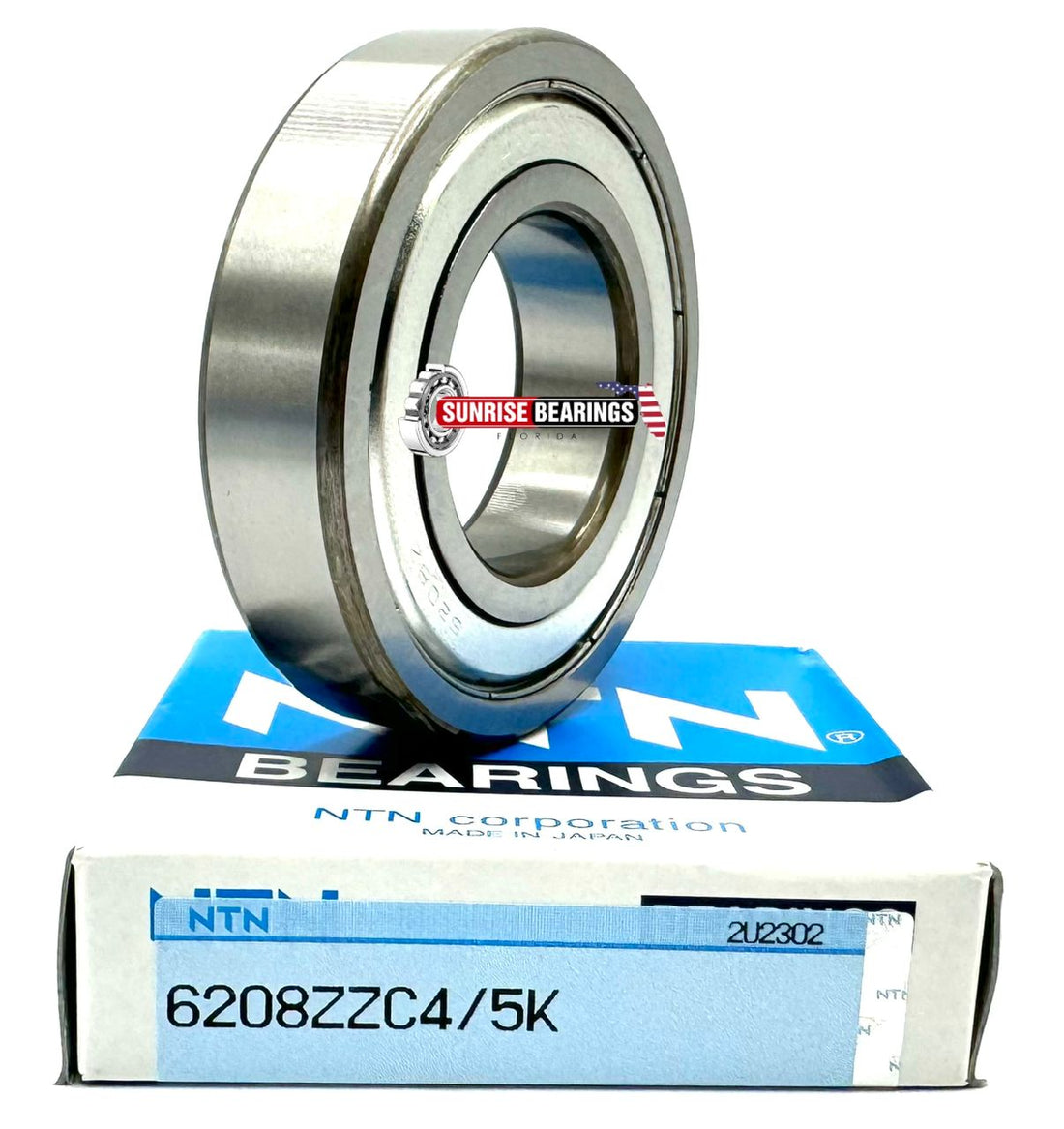 NTN 6208 ZZ C4 DEEP GROOVE BALL BEARING, METAL SHIELDED 40x80x18 mm