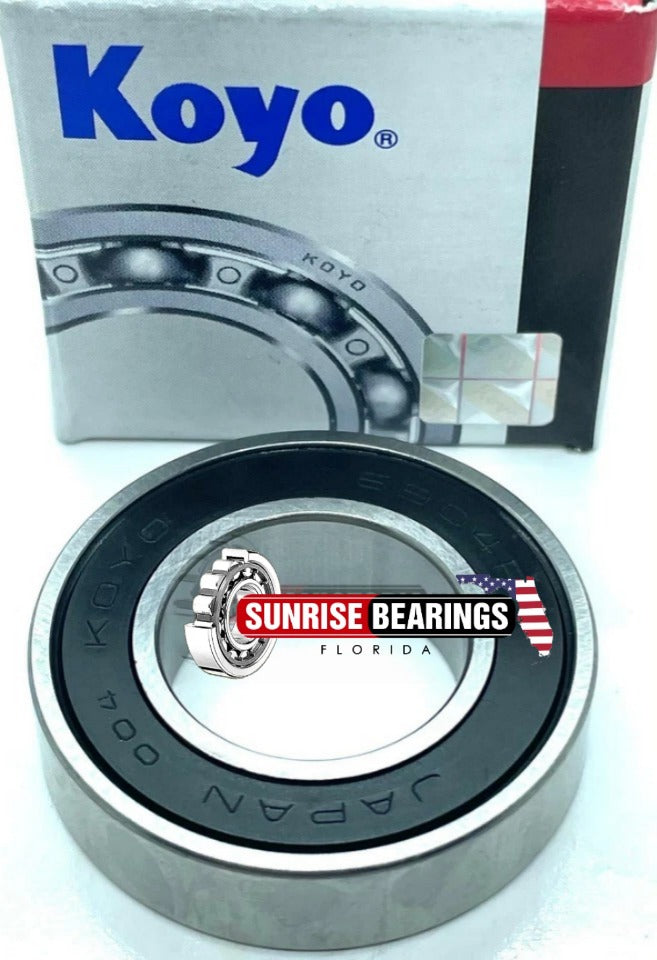 KOYO Japan 6904 2RS Deep Groove Ball Bearing, Rubber Sealed 20x37x9 mm