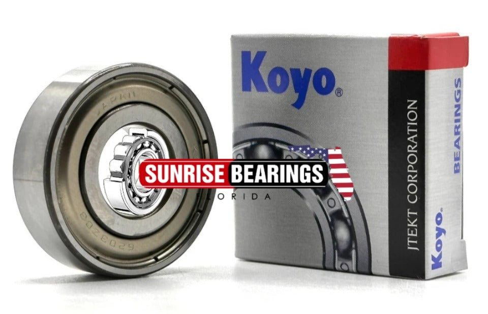 KOYO Japan 6203 ZZ C3 Deep Groove Ball Bearing, Metal Shielded 17x40x12 mm