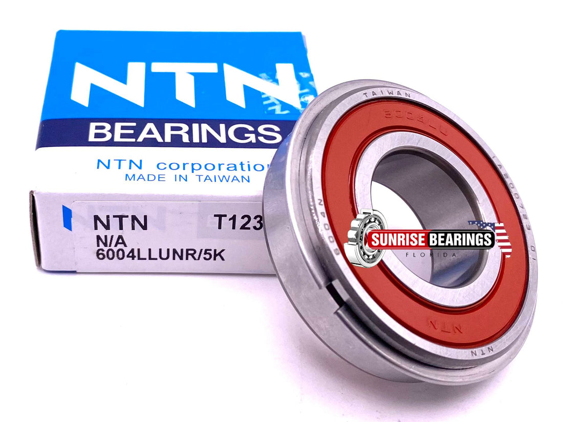 NTN  6004 LLU NR Ball Bearing, Rubber Seal + Snap Ring 20x42x12 mm