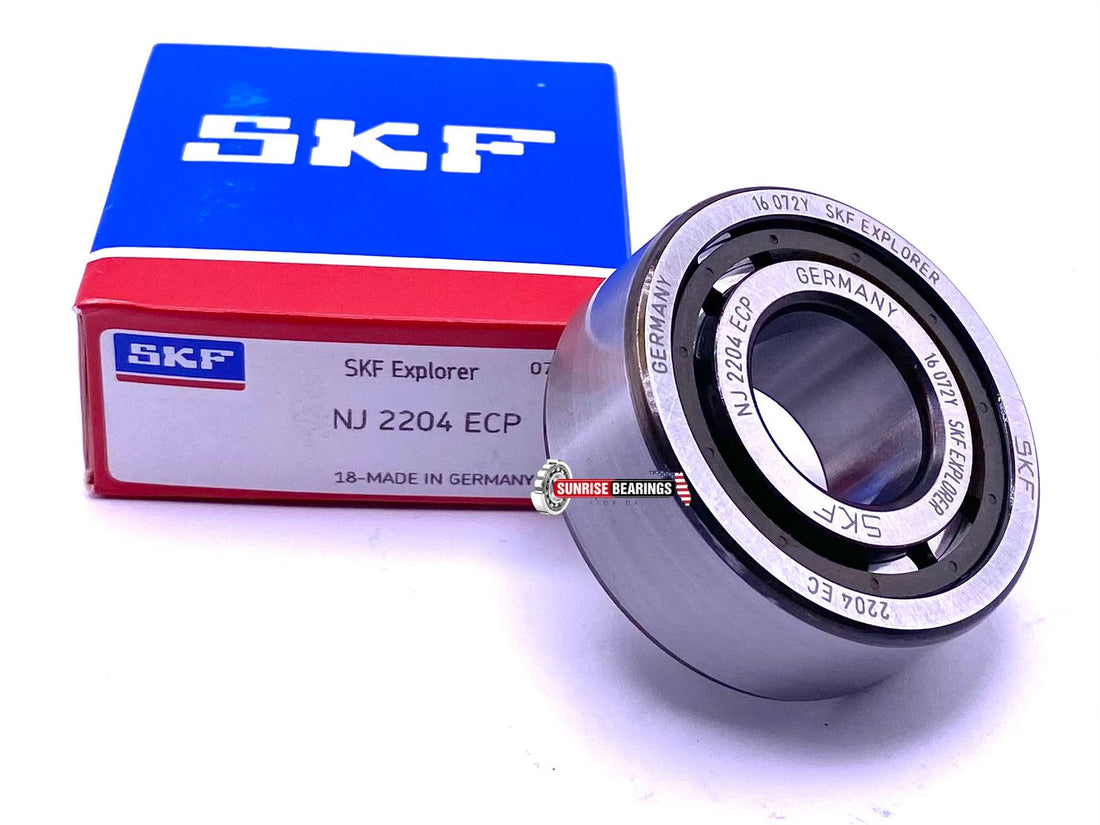 SKF Germany NJ2204 ECP Cylindrical Roller Bearing, Single Row 20x47x1