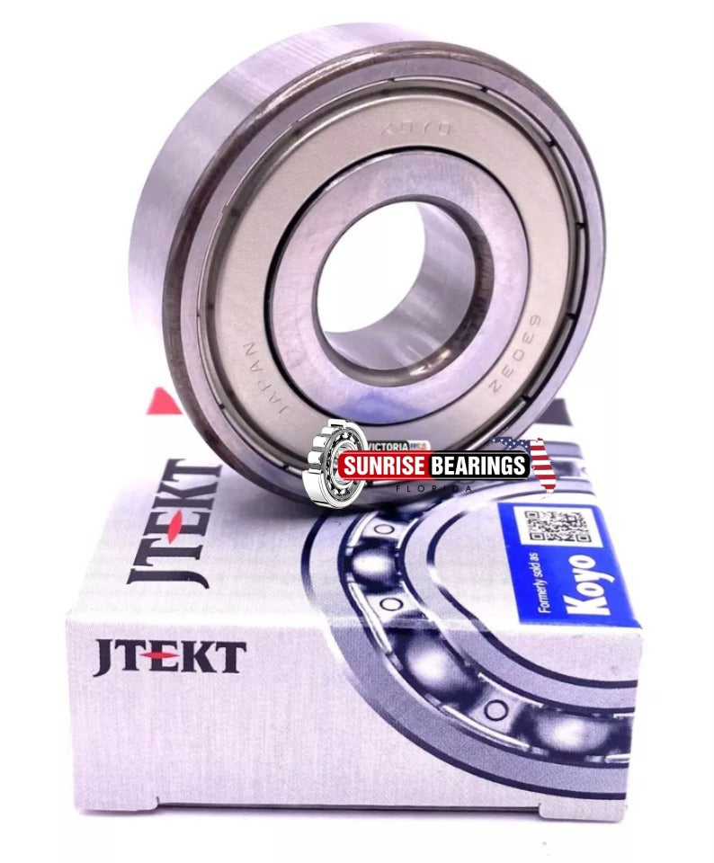 KOYO Japan 6303 ZZ C3 Deep Groove Ball Bearing, Metal Shielded 17x47x14 mm