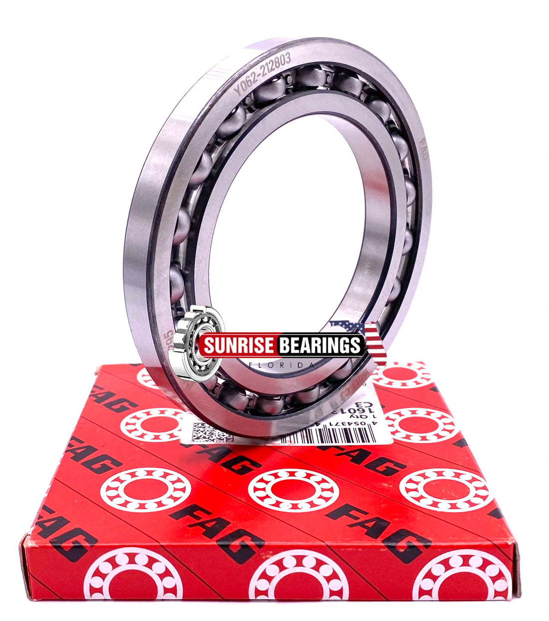 FAG 16013 C3 Deep Groove Ball Bearing, Open Type, No Seals 65x100x11 mm