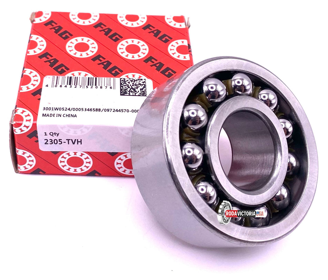 FAG Germany 2305 K TVH C3 Self-aligning Ball Bearing 25x62x24 mm