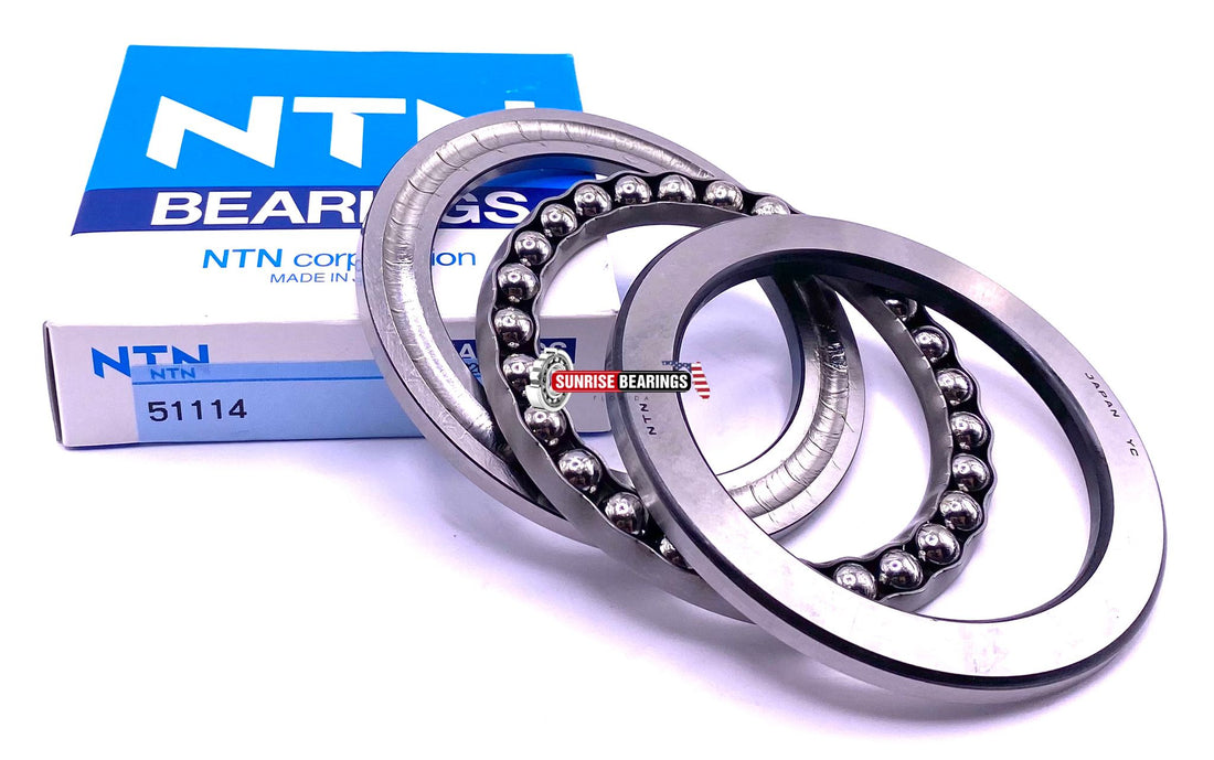 NTN Japan 51114 Thrust Ball Bearing Single Direction 70x95x18 m
