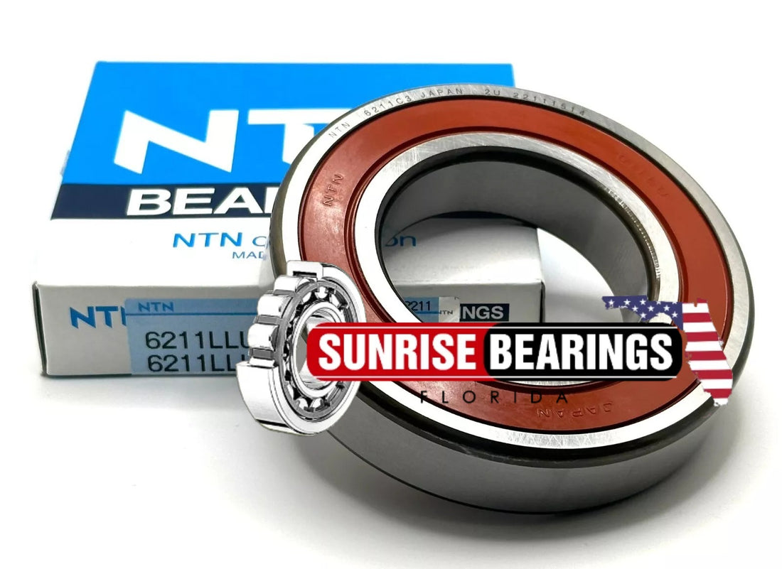 NTN 6211 LLU C4/2A BALL BEARING, RUBBER SEALED 6211 2RS C4 6211 DDU 55x100x21 mm