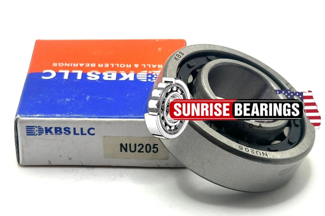 KBS NU205 CYLINDRICAL ROLLER BEARING 25x52x15 mm