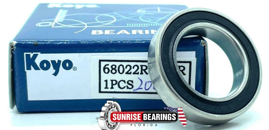 KOYO  6802 2RS Deep Groove Ball Bearing, Rubber Sealed 15x24x5 mm