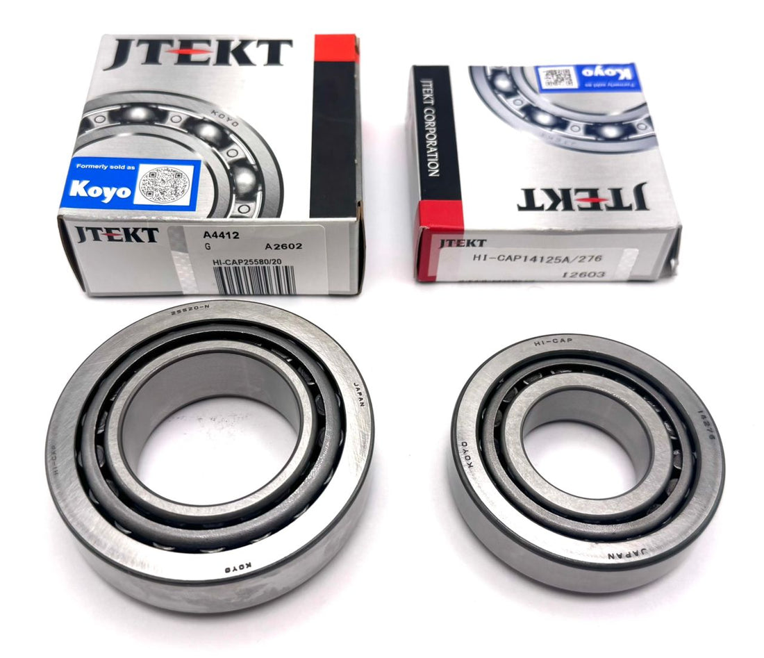 KOYO 25580 25520 14125A 14276 Bearing Replacement Set for 7000-lb Trailer Axle.
