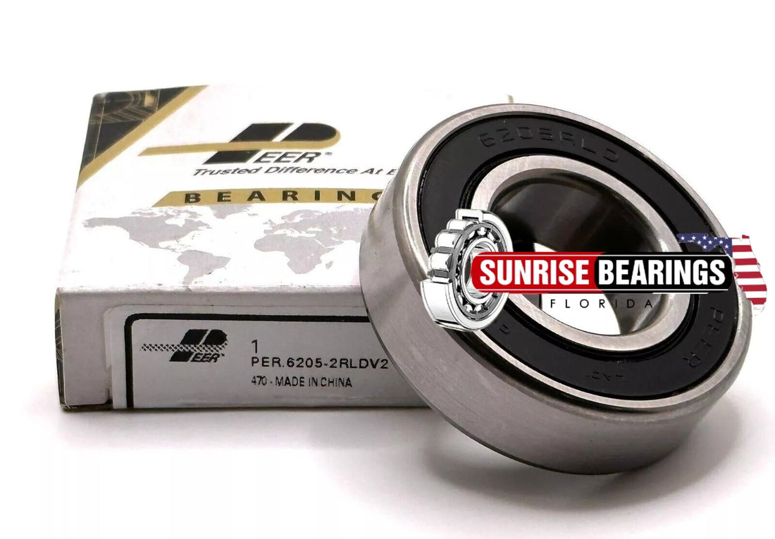 PEER 6205 2RLD V3 BALL BEARING, RUBBER SEALED 25x52x15 mm 6205-2RS PEER