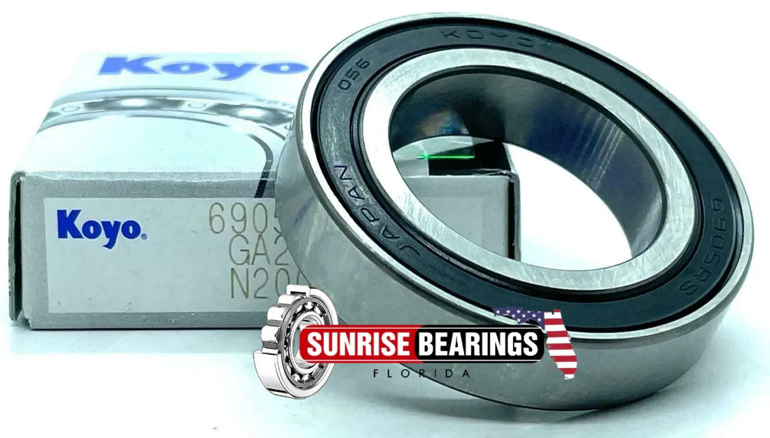 KOYO Japan 6905 2RS Deep Groove Ball Bearing, Rubber Sealed  25x42x9 mm