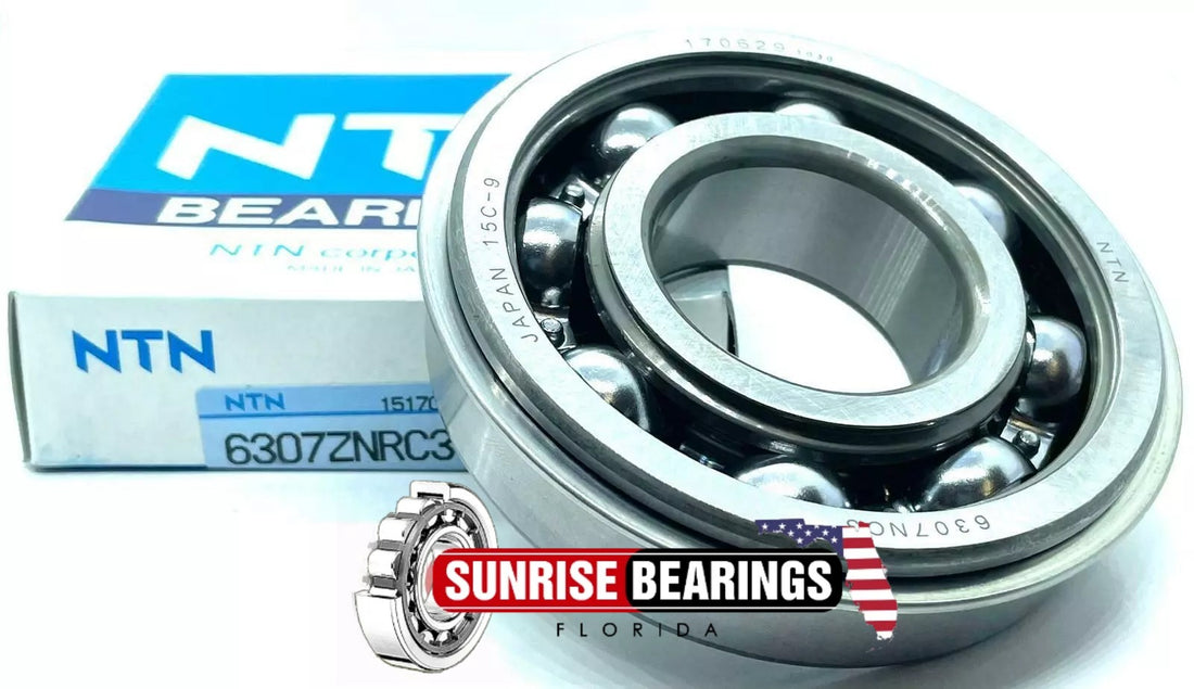 NTN  Japan 6307 Z Nr C3 Ball Bearing, Metal Shielded+Snap Ring 35X80X21 mm