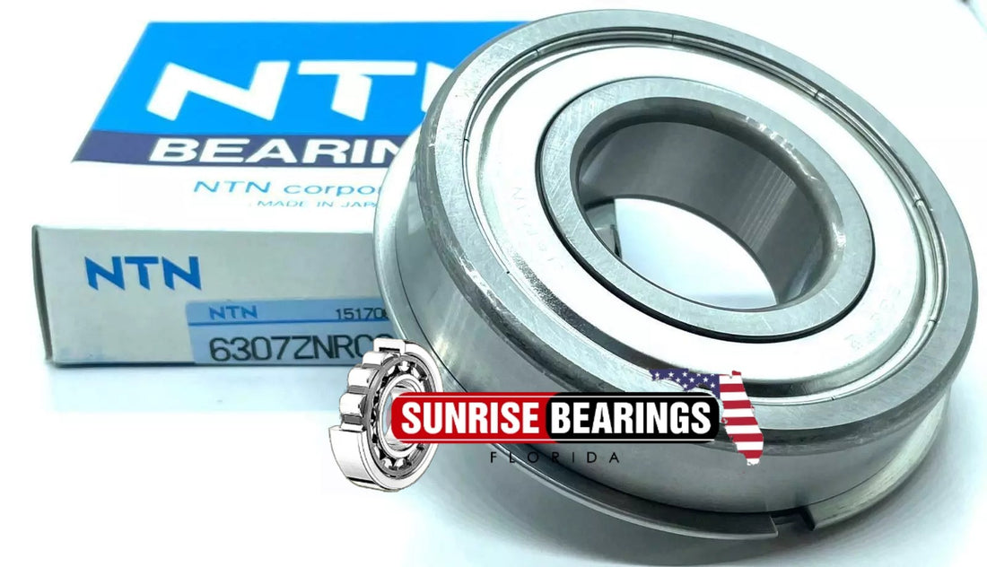 NTN  Japan 6307 Z Nr C3 Ball Bearing, Metal Shielded+Snap Ring 35X80X21 mm