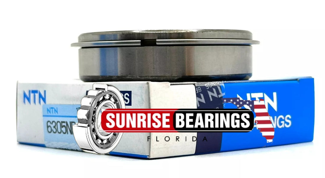 NTN  Japan 6305 Nr Deep Groove Ball Bearing, Open, No Seals +Snap Ring 25X62X17 mm