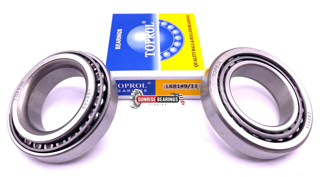 TOPROL L68149 L68111 Tapered Roller Bearing Cup and Cone Set SET17, Set of 2