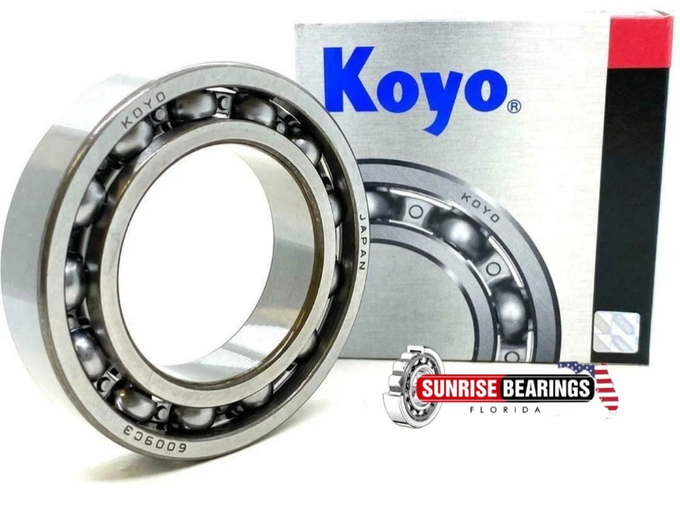 KOYO 6009 C3 Deep Groove Ball Bearing, Open Type No Seals 45x75x16 mm