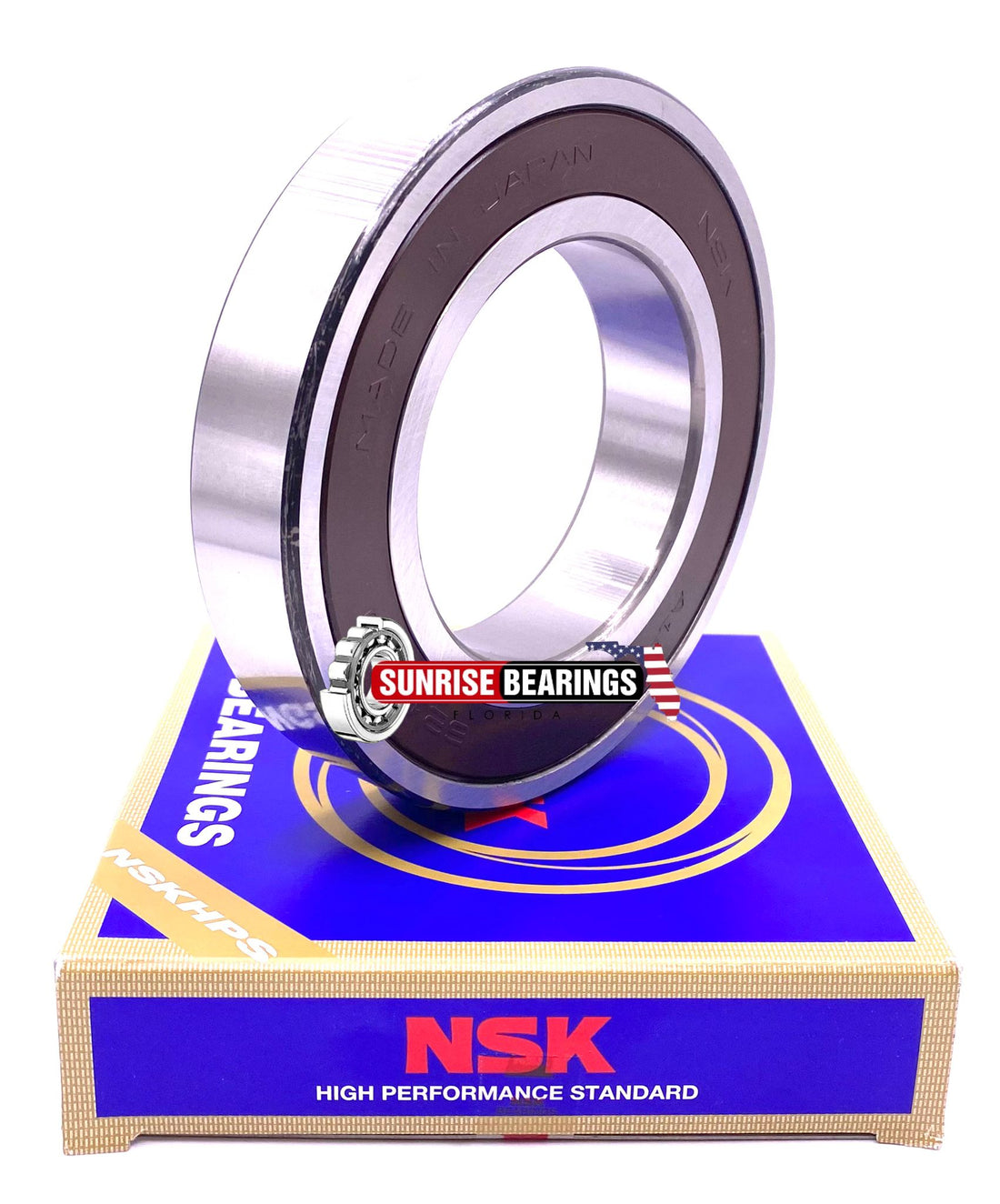 NSK 6215 DDU C3 Deep Groove Ball Bearing, Rubber Sealed 2RS LLU 75x130x25 mm