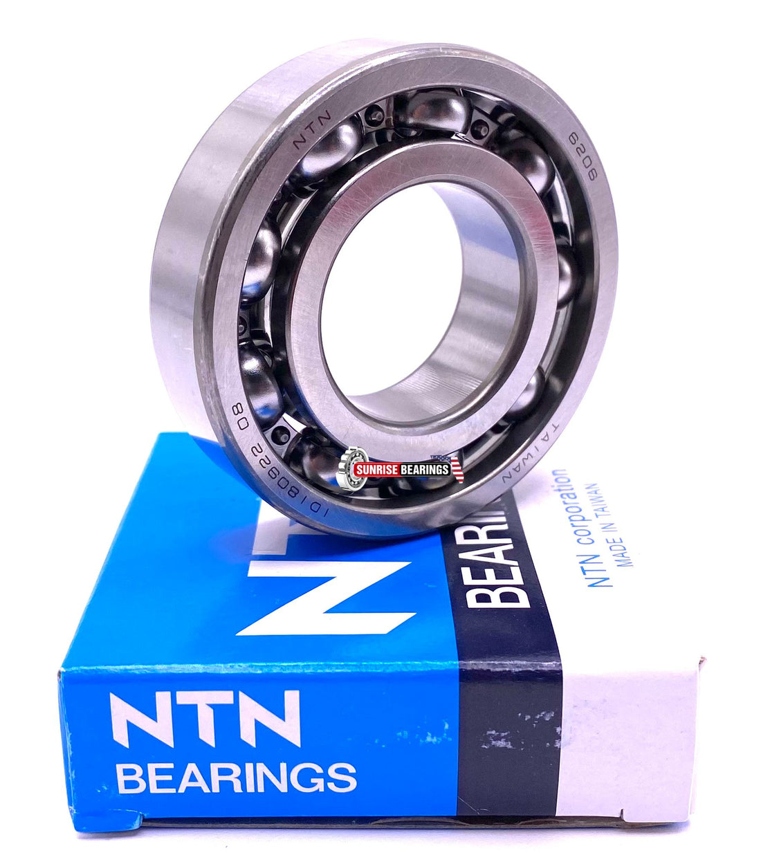NTN 6206 Deep Groove Ball Bearing, Open Type, No Seals 30x62x16 mm