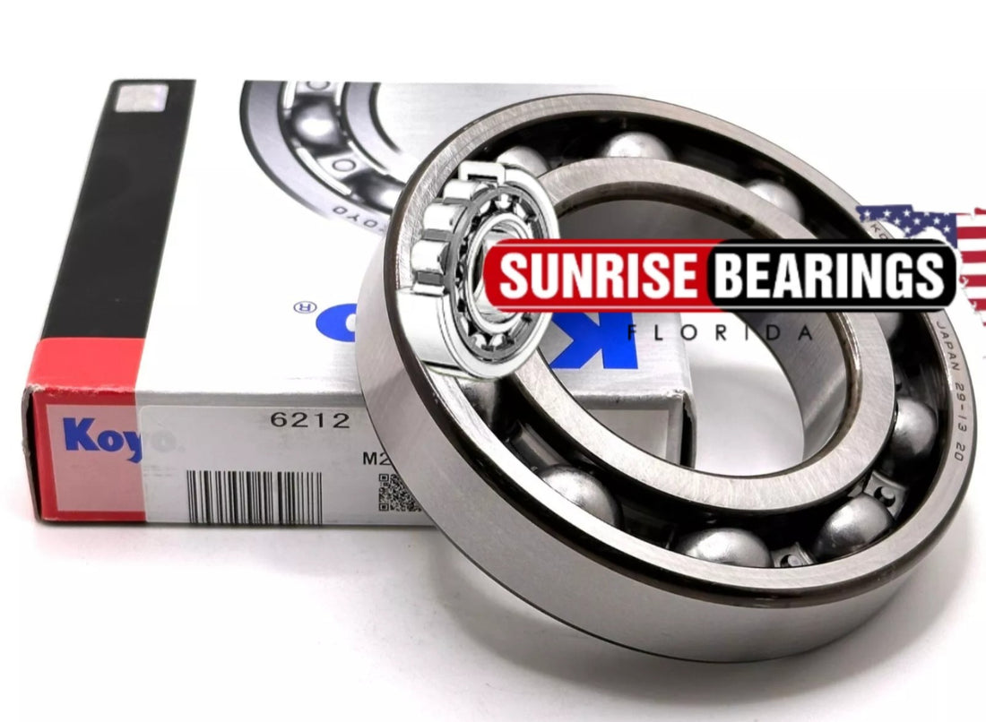 KOYO Japan 6212 Deep Groove Ball Bearing, OPEN Type, No Seals 60x110x22 mm