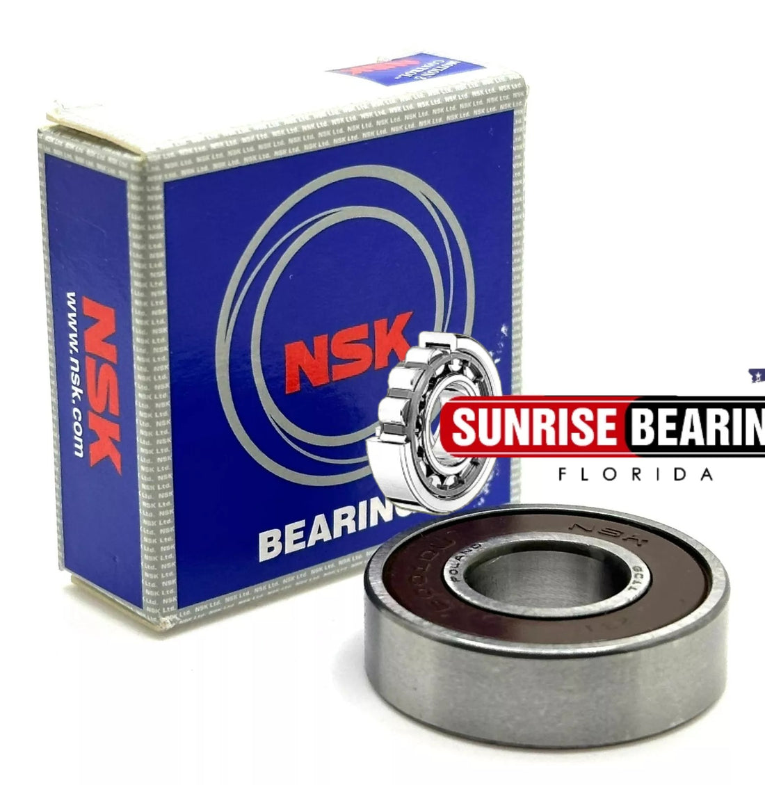 NSK 6001 DDU DEEP GROOVE BALL BEARING, RUBBER SEALED 12x28x8 mm 6001 2RS