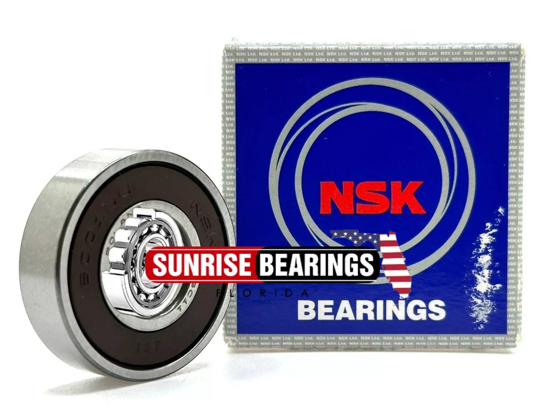 NSK 6001 DDU DEEP GROOVE BALL BEARING, RUBBER SEALED 12x28x8 mm 6001 2RS
