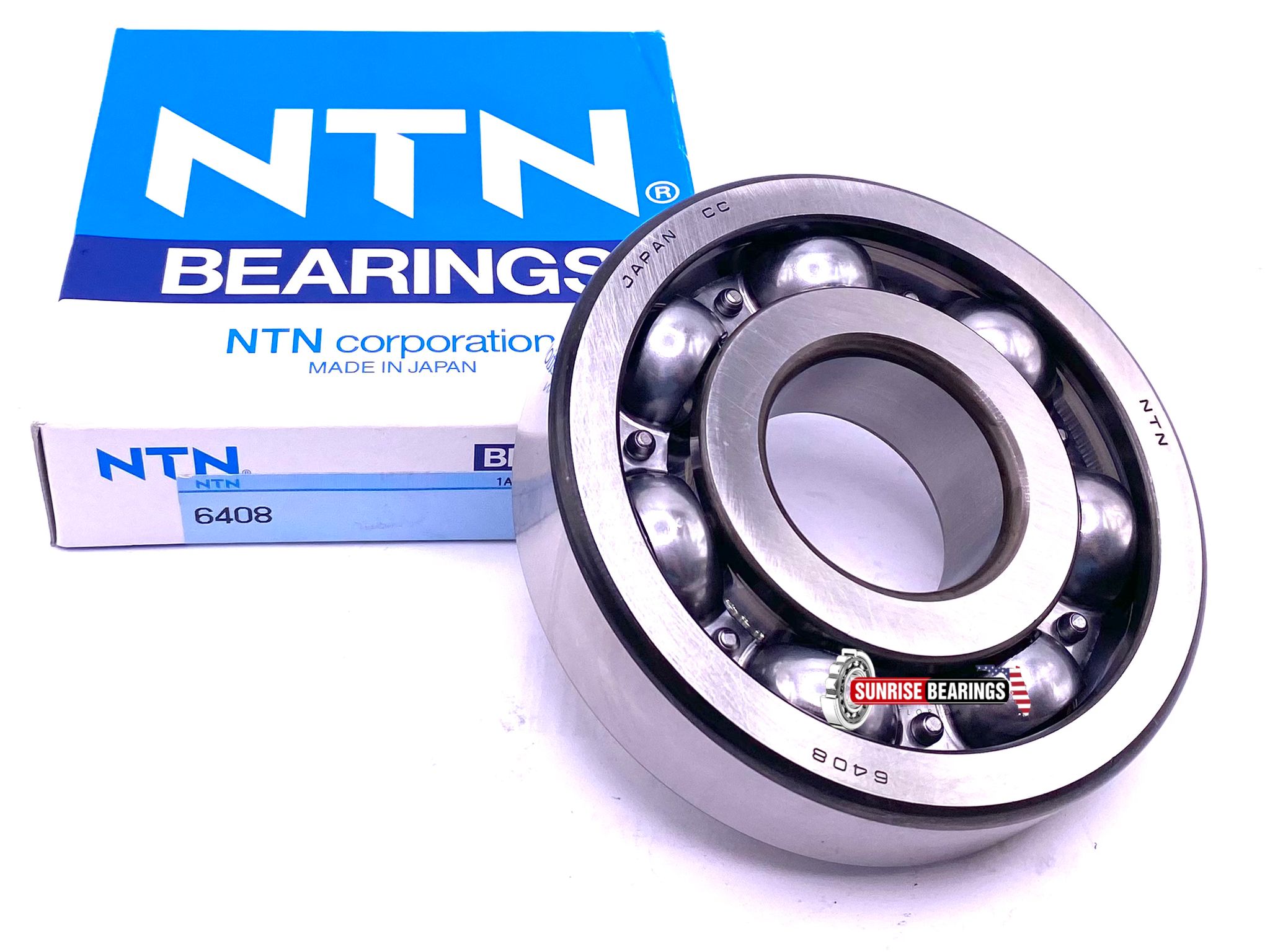 NTN Japan 6408 Deep Groove Ball Bearing, Open Type, No Seals