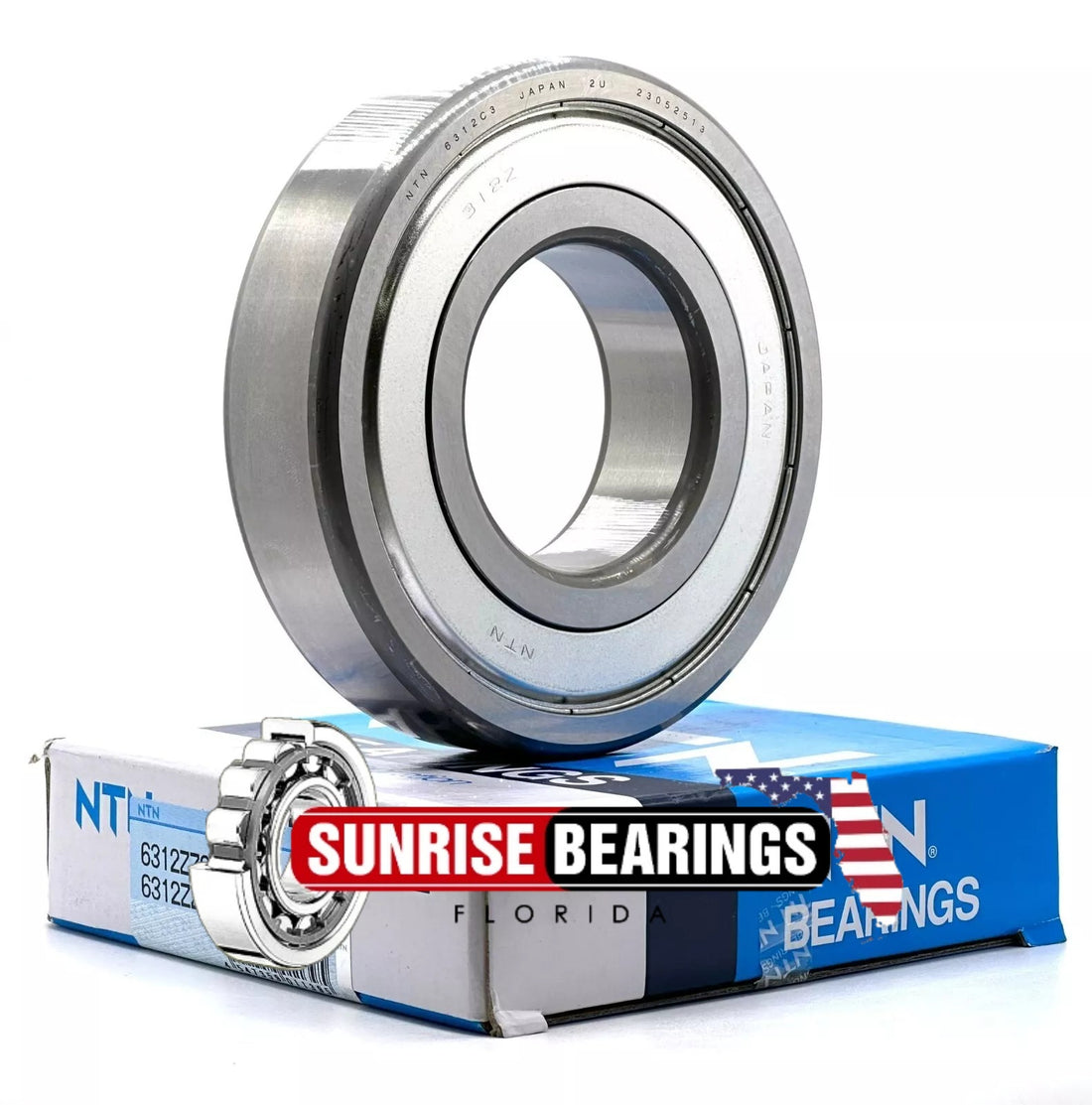 NTN 6312 ZZ C3/5K BALL BEARING, METAL SHIELDED 60x130x31 mm