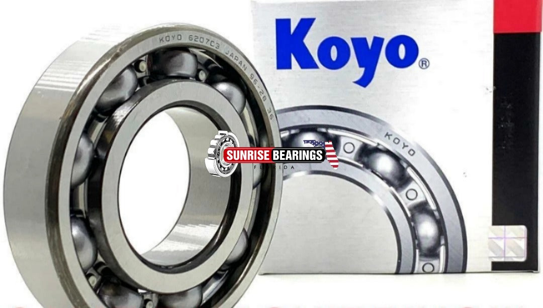 KOYO Japan 6207 C3 Ball Bearing, Metal Shielded, OPEN ONE SIDE 35x72x17 mm