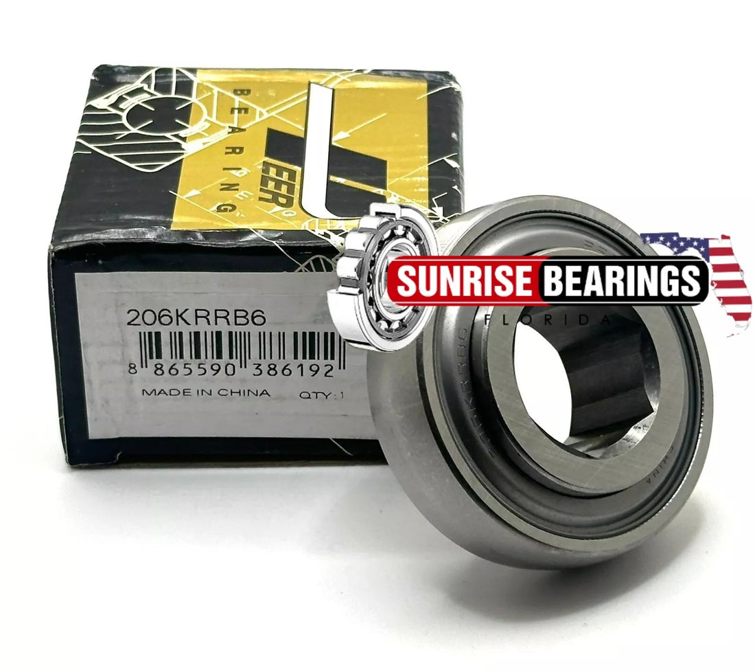 Peer 206Krr B6 Bearing For Housing 1' hex bore