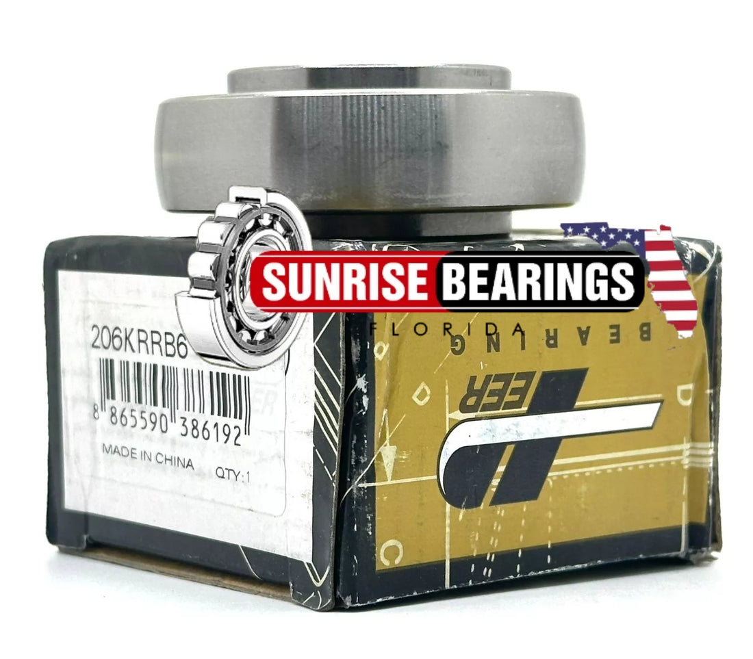 Peer 206Krr B6 Bearing For Housing 1' hex bore
