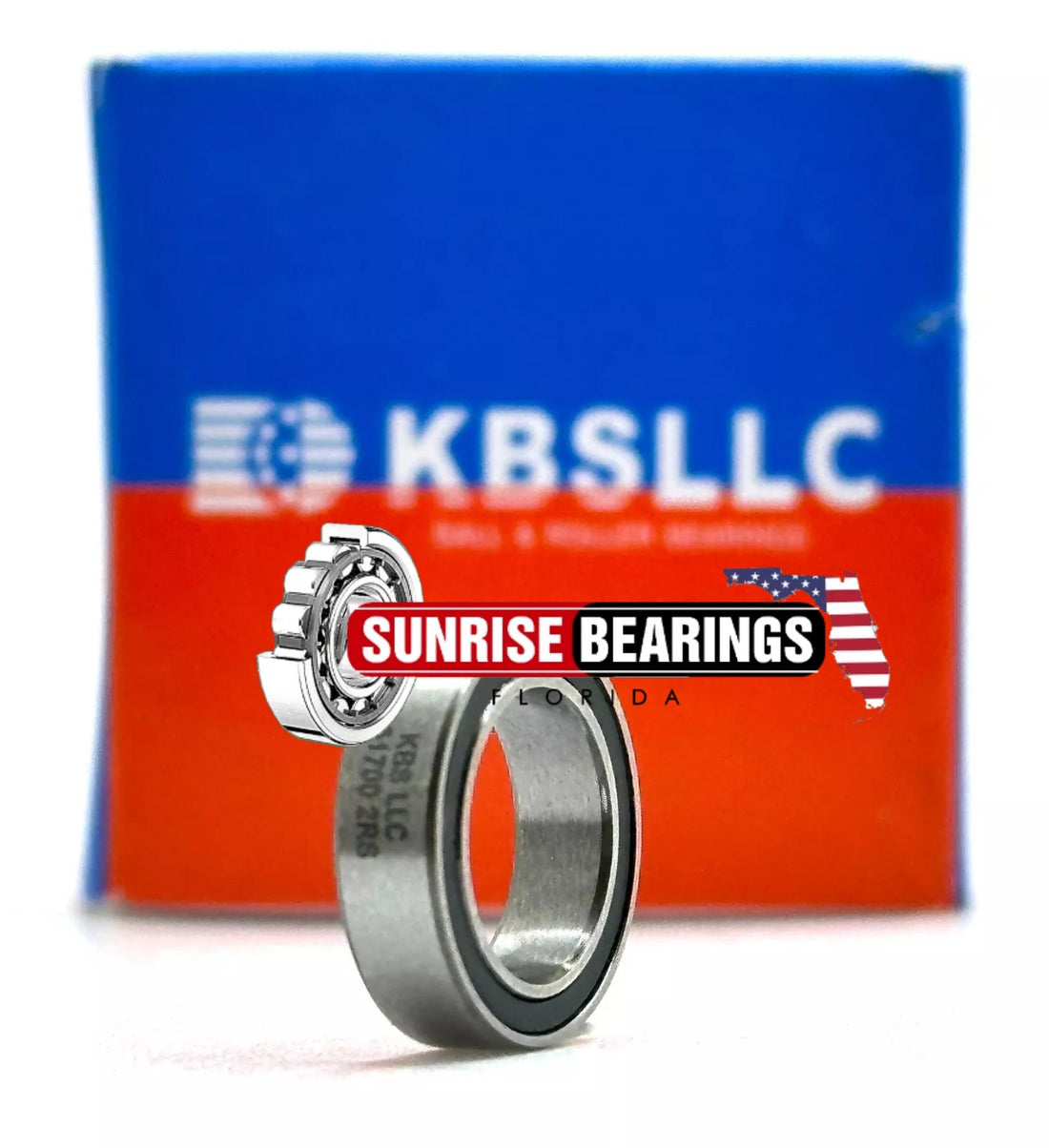 KBS 61700 2RS DEEP GROOVE BALL BEARING, RUBBER SEALED 10x15x3 mm 6700-2RS