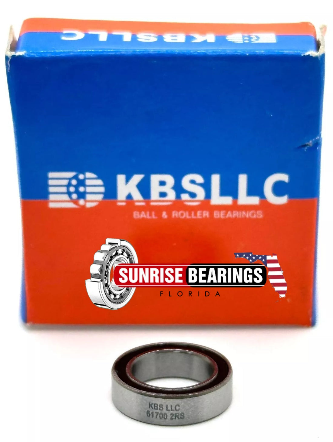 KBS 61700 2RS DEEP GROOVE BALL BEARING, RUBBER SEALED 10x15x3 mm 6700-2RS