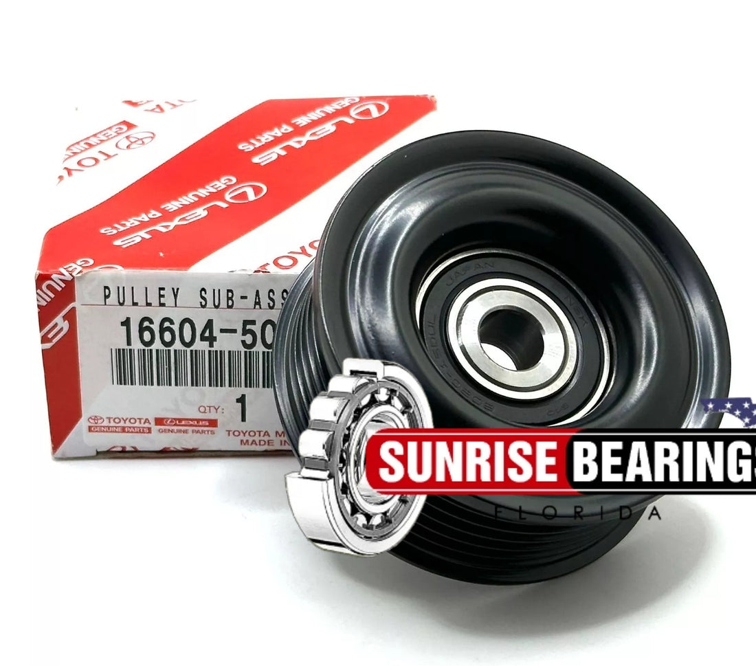 Toyota Genuine 1660450030 PULLEY SUB-ASSY, IDLER, NO.2 16604-50030