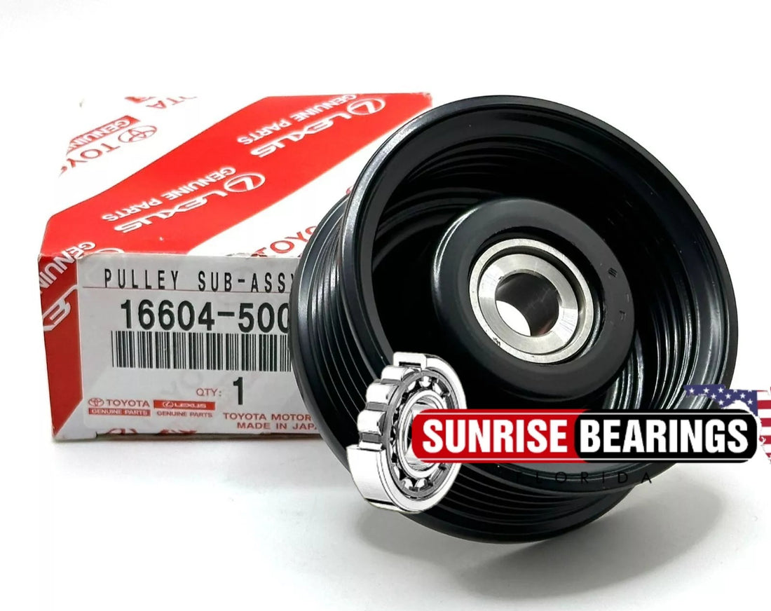 Toyota Genuine 1660450030 PULLEY SUB-ASSY, IDLER, NO.2 16604-50030
