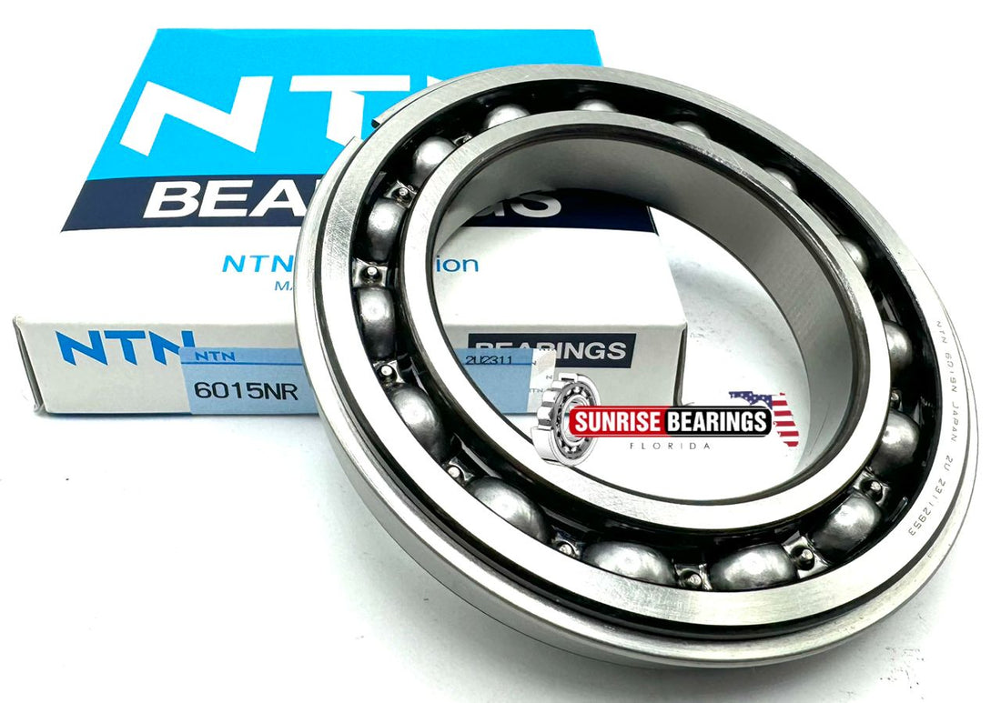 NTN 6015 NR DEEP GROOVE BALL BEARING, OPEN TYPE + SNAP RING 75x115x20 mm