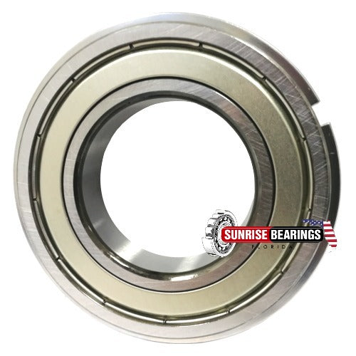 NTN 6015 ZZ NR DEEP GROOVE BALL BEARING, METAL SHIELDED + SNAP RING 75x115x20 mm