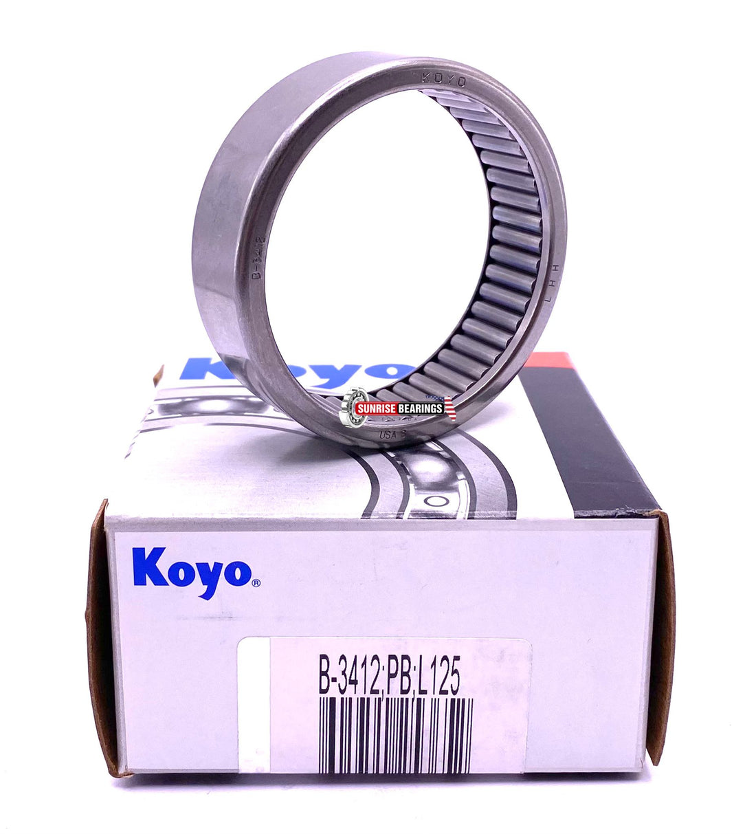 Koyo USA B3412 Needle Roller Bearing, Full Complement 2 1/8"x 2 1/2"x 3/4"