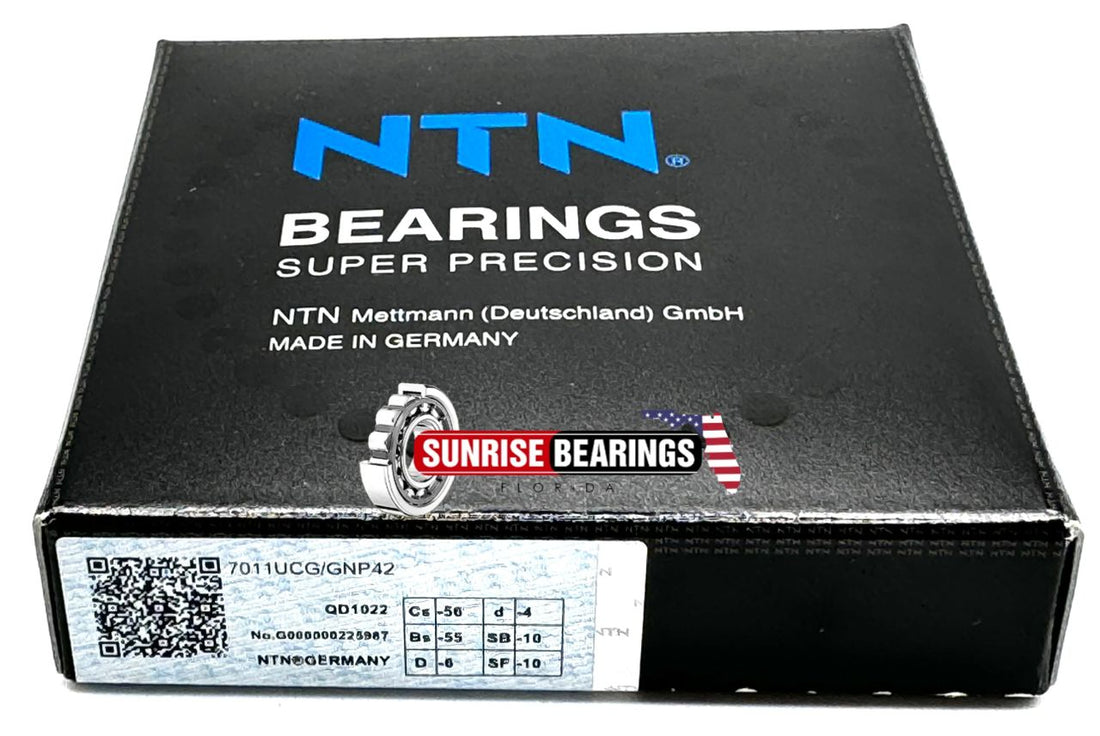 NTN GERMANY 7011 UCG/GNP42 SUPER PRESICION SPINDLE BEARING 55x90x18 mm