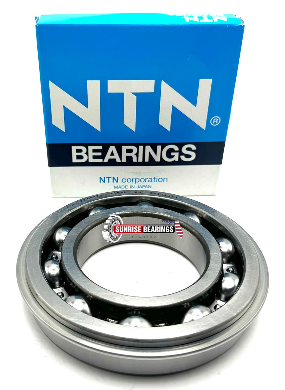 NTN 6214 NR C3 DEEP GROOVE BALL BEARING, OPEN TYPE + SNAP RING 70x125x24 mm