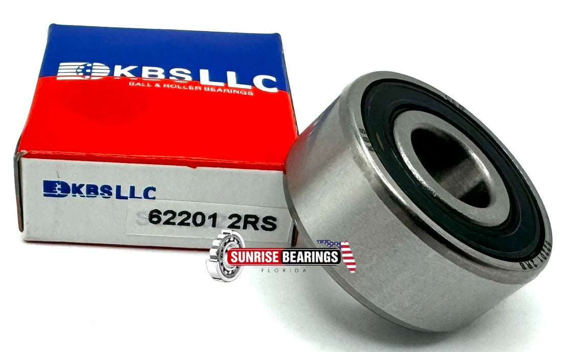 KBS 62201 2RS DEEP GROOVE BALL BEARING, RUBBER SEALED 12x32x14 mm