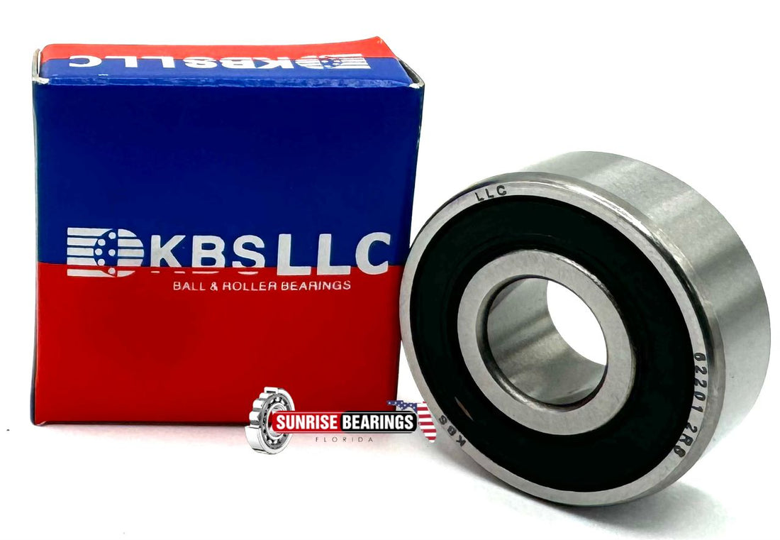 KBS 62201 2RS DEEP GROOVE BALL BEARING, RUBBER SEALED 12x32x14 mm