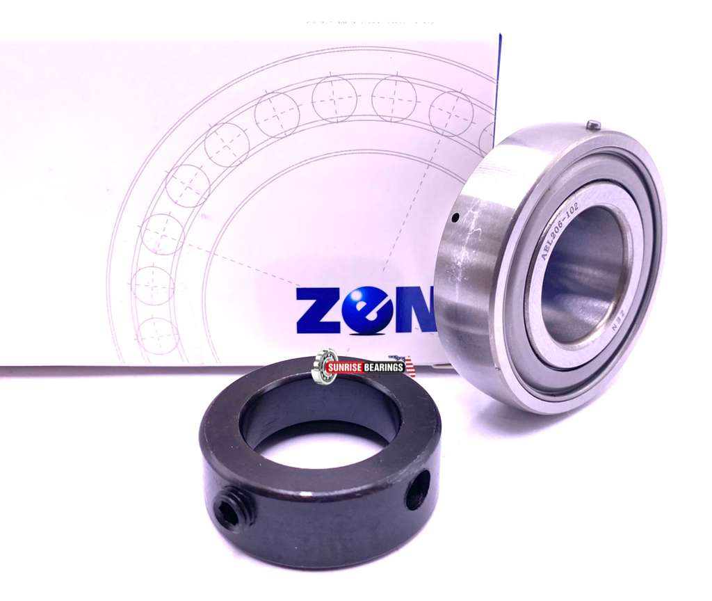 ZEN AEL206-102 LM Insert Ball Bearing for Housings YET206-102 1 1/8" ID